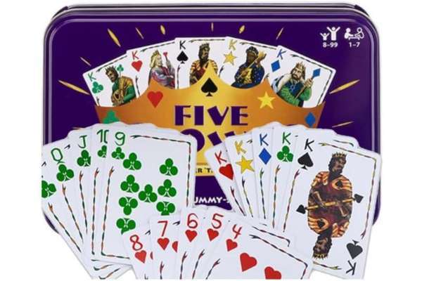 Collectible Tin Card Game with Five Crowns